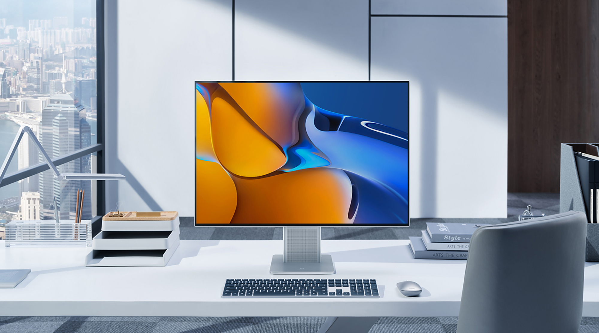 华为显示器mateview发布:投屏功能瞩目,手机秒变电脑