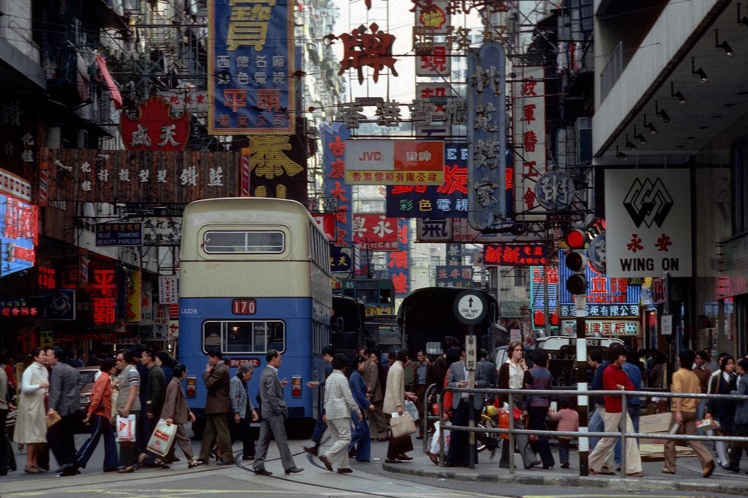 80年代香港街景图片