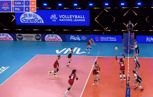 图一:张常宁本场比赛24次强攻18次得手,成功率惊人的75%.