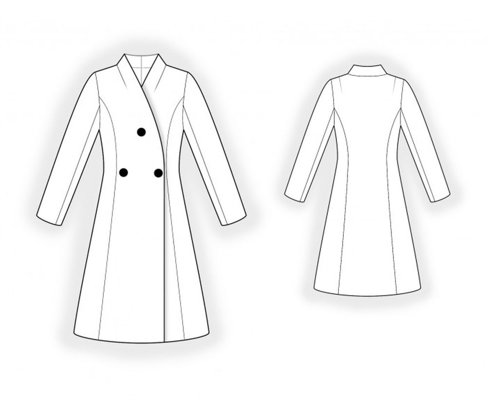 初秋连衣裙,大衣,半身裙的效果图 款式图