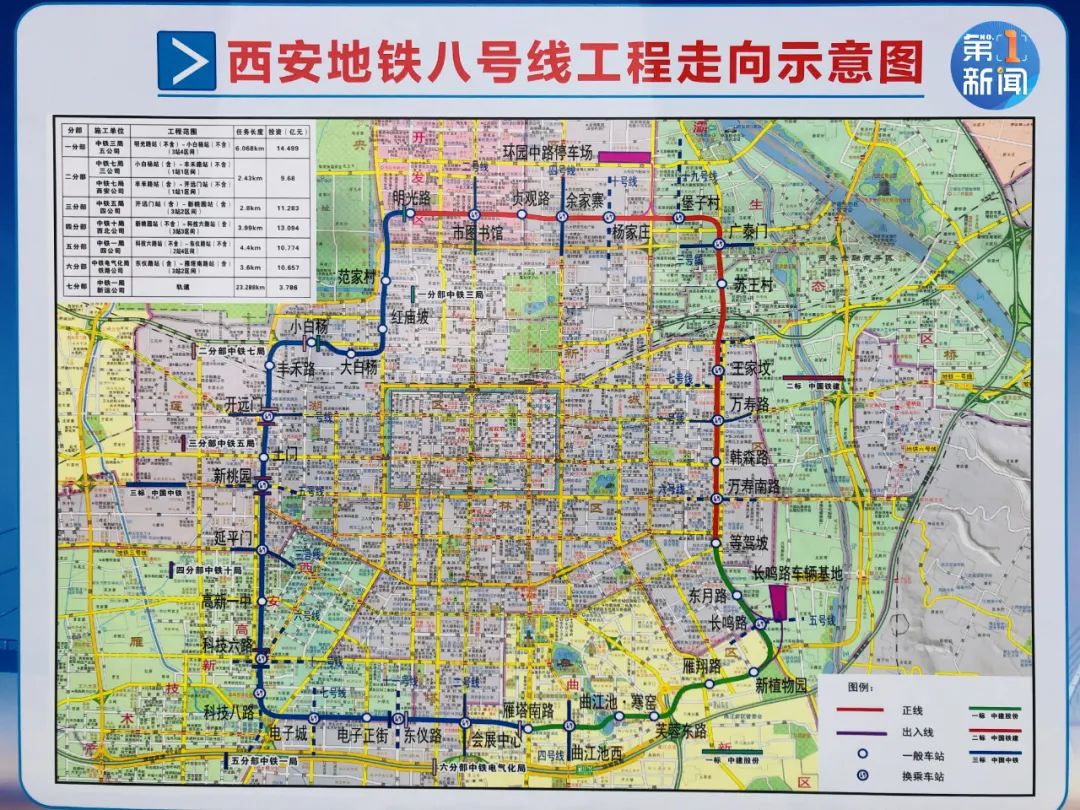 西安地铁线路图8号线图片