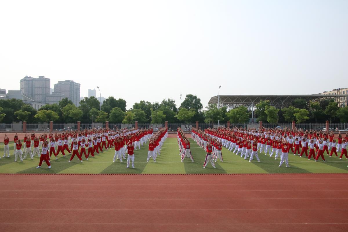 桐城实验小学举行武术操比赛