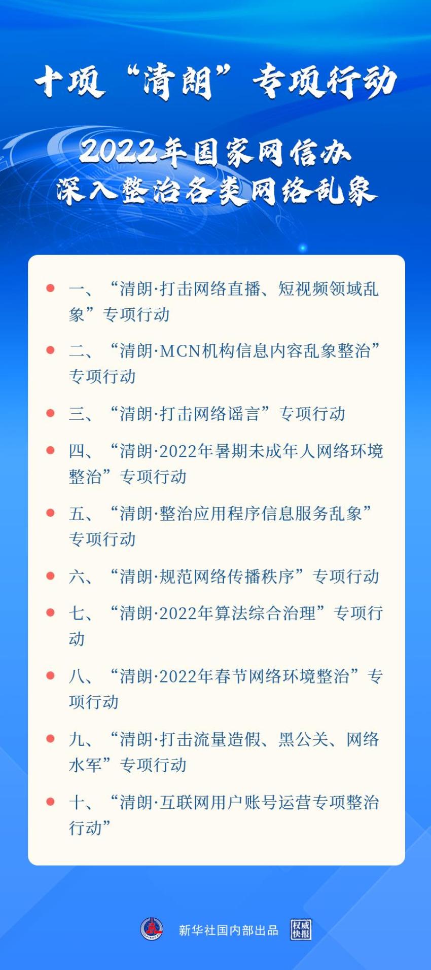 "清朗"行动发布会,信息量很大