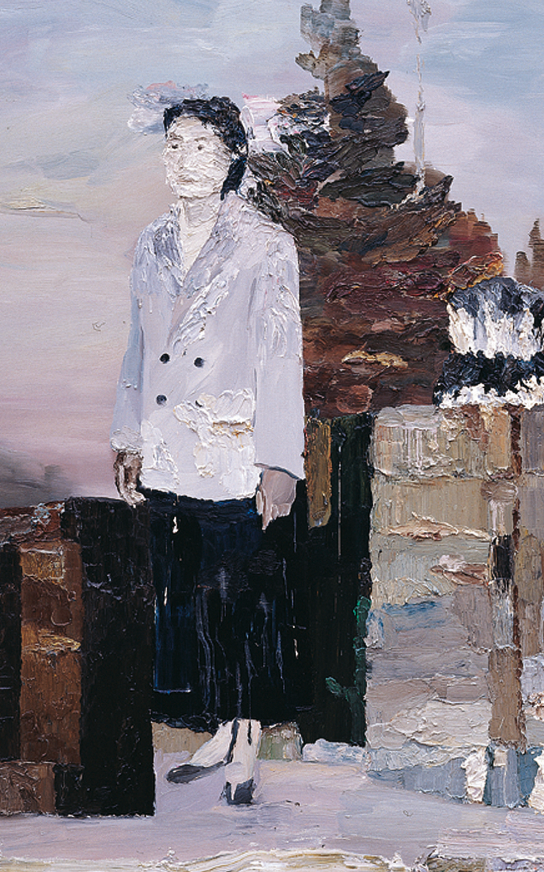 仇晓飞最大的绘画作品,《孤立木》多层次展现厚重人文精神