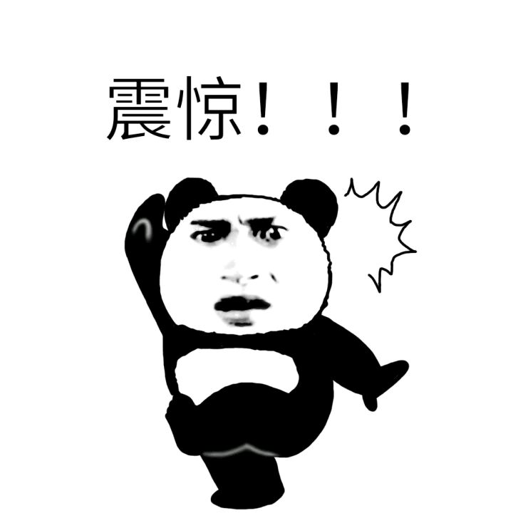 2022震惊熊猫头表情包图片