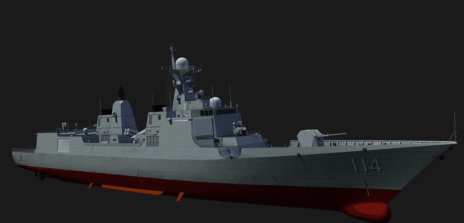 台媒:终极版052e型驱逐舰动工,满排9000吨,垂发数量高达80单元