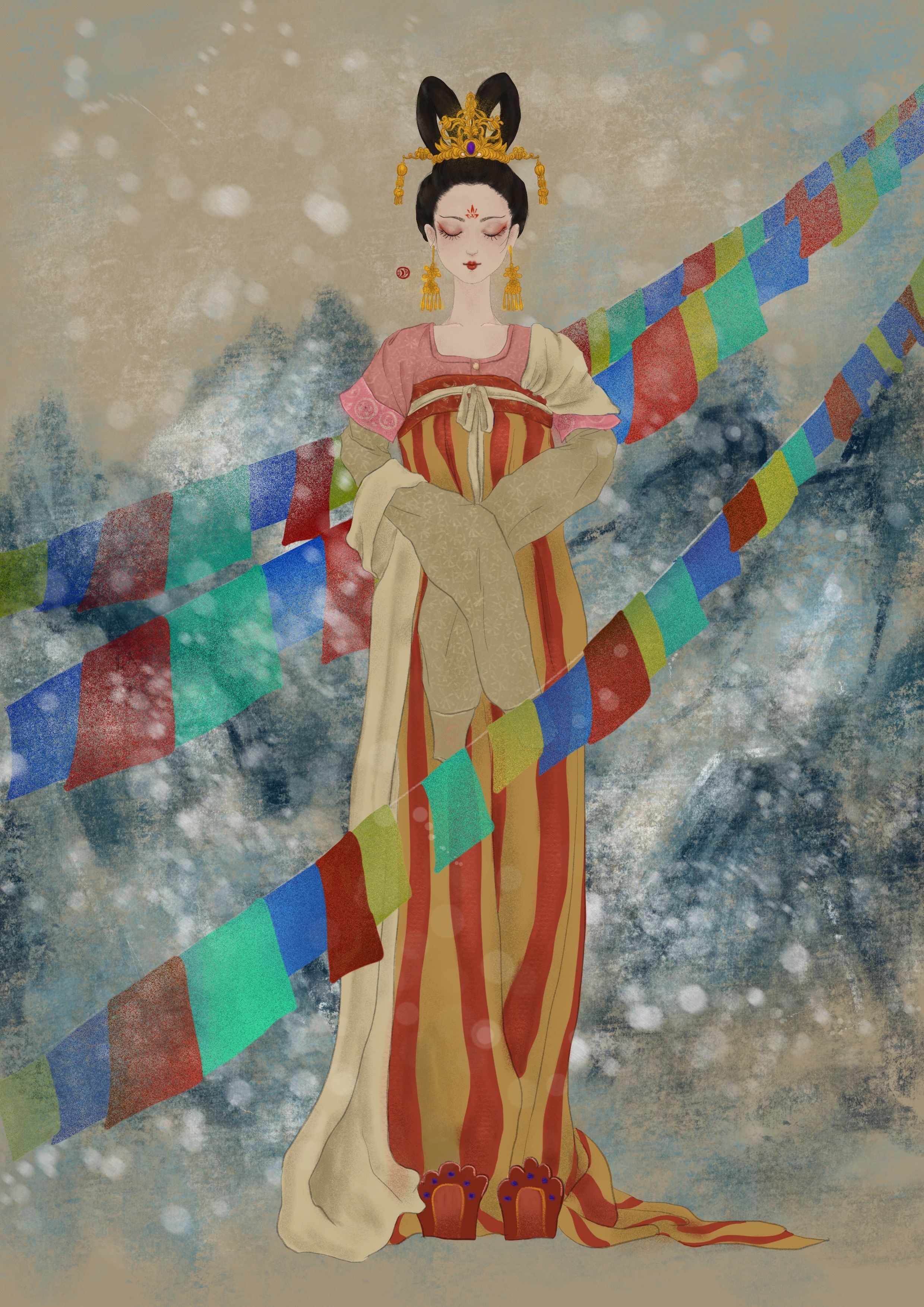 松赞干布死后,无子的文成公主,在西藏的30年岁月是怎么度过的