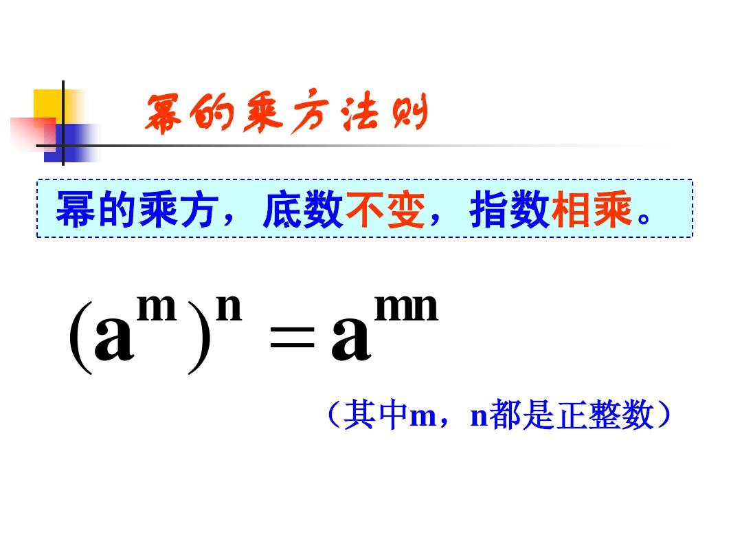 乘方的运算法则是什么