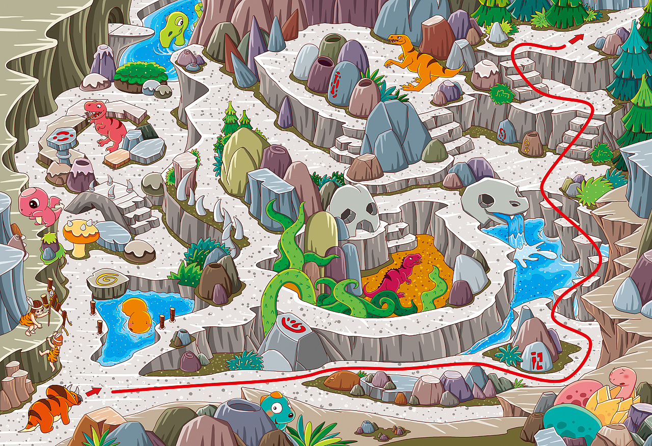 市面上常见的卡通迷宫书籍