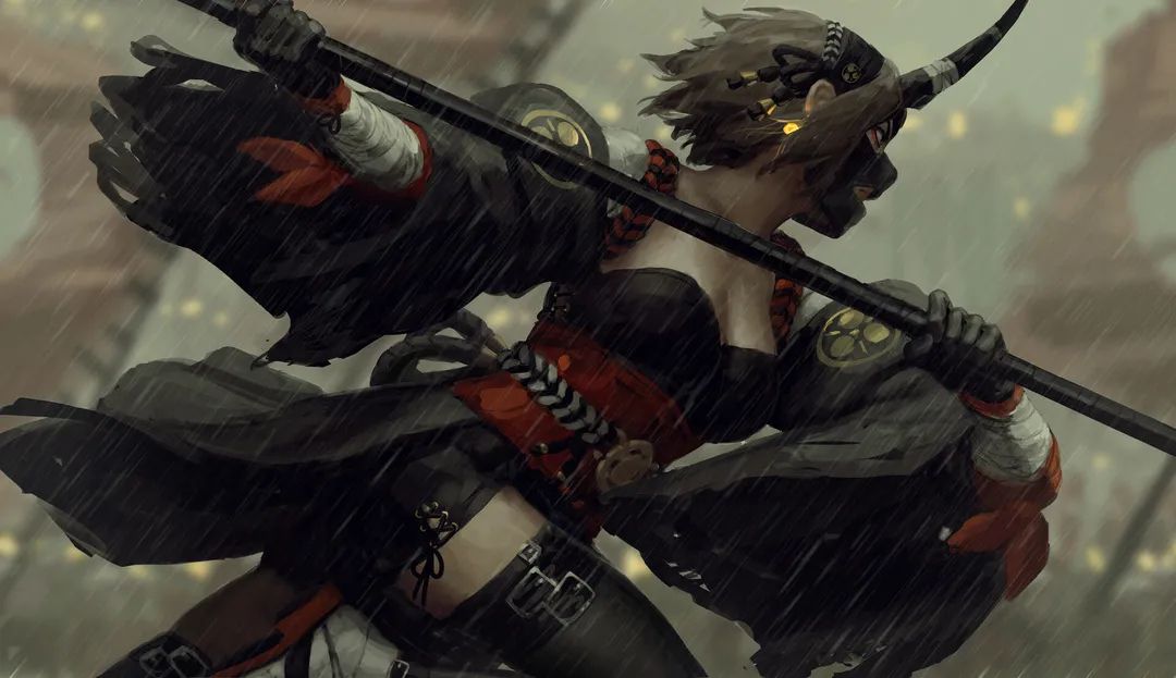 画师作品少女x侠客新加坡画师guweiz的插画作品