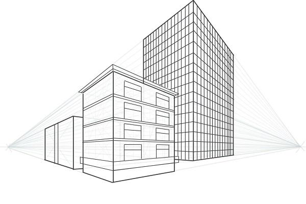 一点透视画法初学