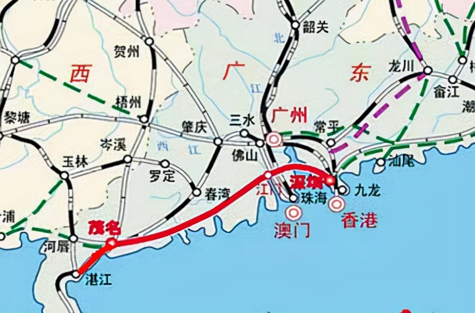 沿海高铁是我国规划建设的高铁大通道,北起辽宁,南至广西