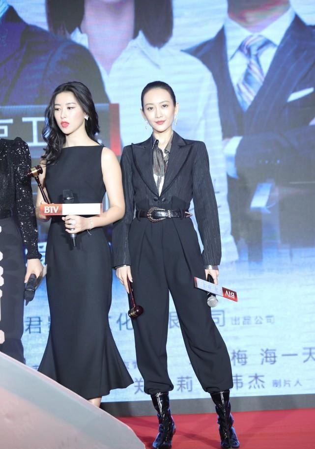 朱珠真是风韵十足,穿鱼尾裙和王鸥比美,看出风格差别有多明显