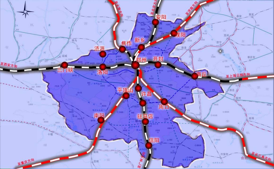 豫皖苏三省规划新高铁:郑州经周口,亳州,蚌埠直达南京