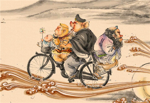 萧何月下骑自行车追韩信,"假画鼻祖"夏阿,凭啥获阿里的青睐?