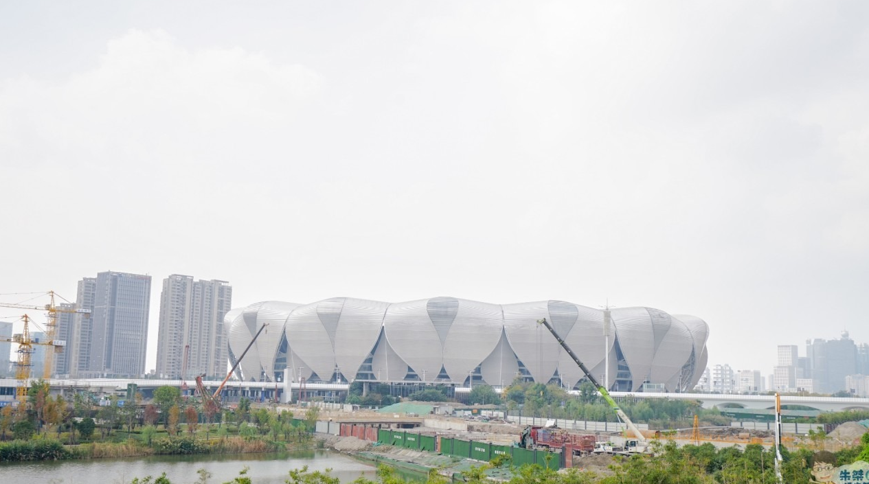 杭州新地标,19届亚运会比赛主场馆,有"魅力莲花"之美称