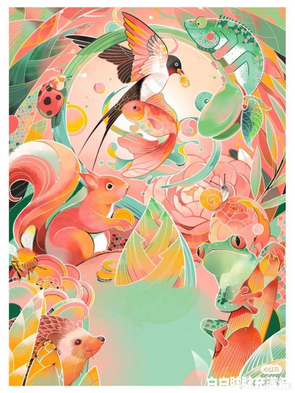 今天学姐给大家介绍一位插画设计师——李旻,她是中国日报社美术部