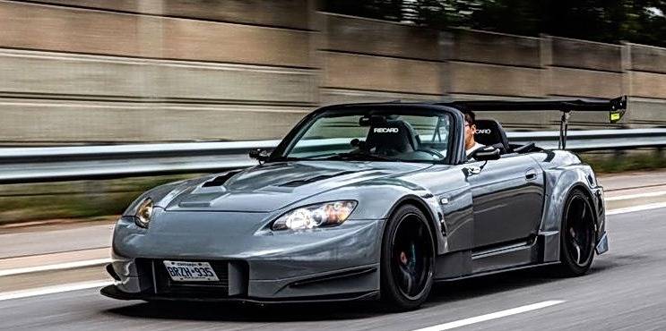 平民赛车本田s2000改装涡轮引擎,动力水平飙升