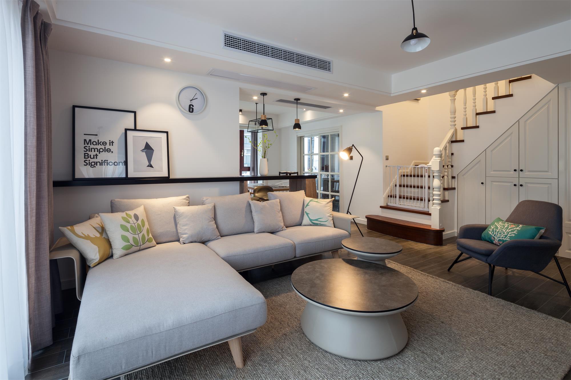 【南宁市装修设计】230平别墅北欧风格