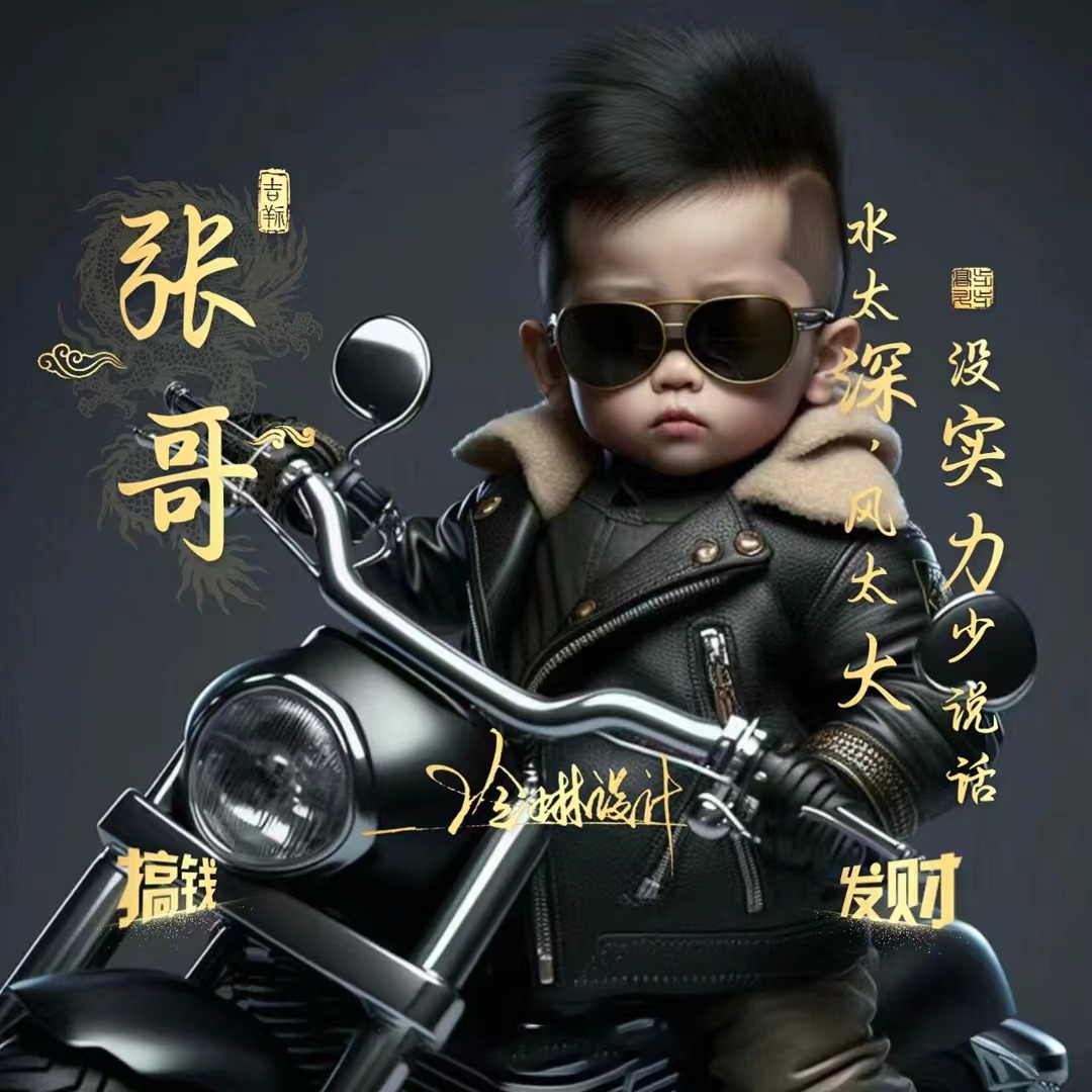 2023你该换微信头像了,四月搞钱发财3d霸气连笔签名头像,请查收