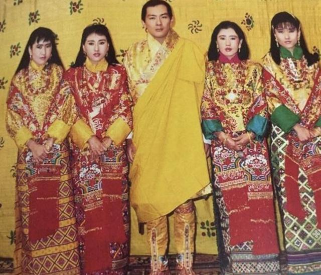不丹老国王年轻不如年老,四个妻子艳福不浅,老王妃最受宠
