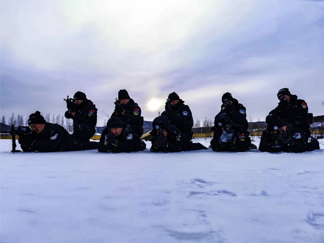 【冬季整训】极寒冰冻三尺天 双鸭山特警训练热朝天