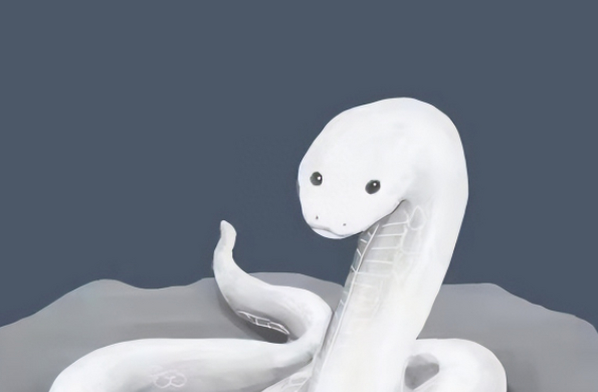 白蛇尾巴素材图片