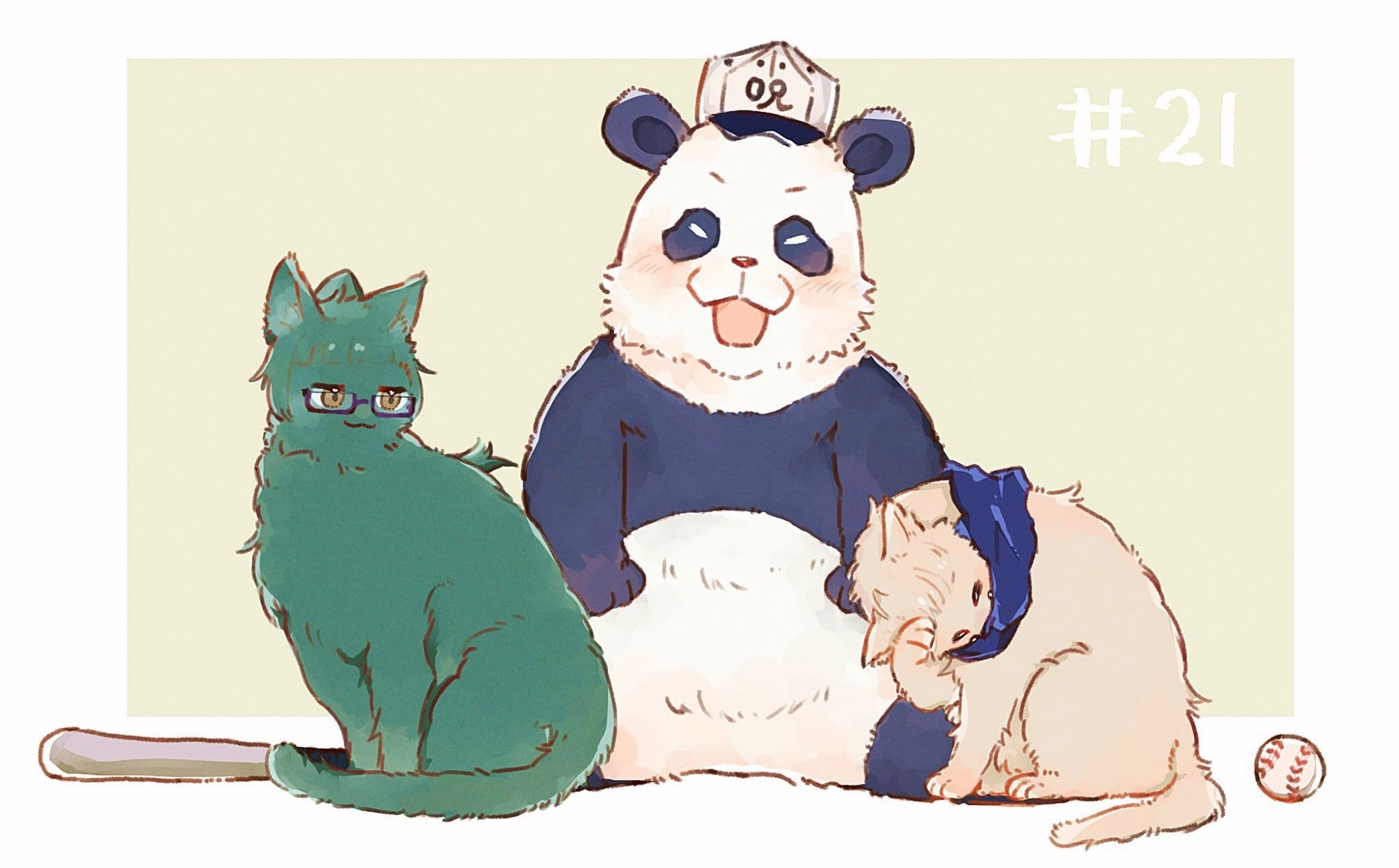 咒术回战全员猫化,五条悟老师眼神迷人,虎杖才是真正的团宠