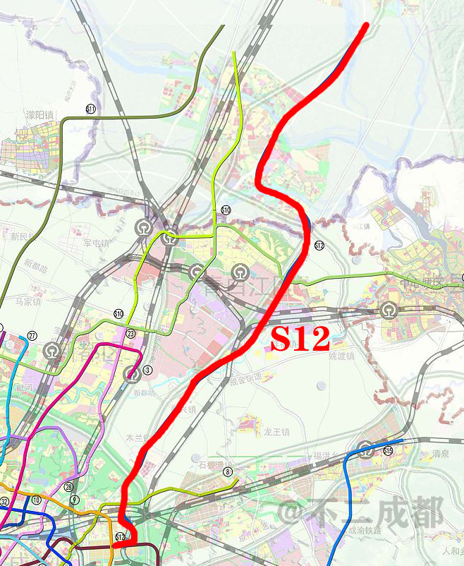 成都眉山s16轻轨线路图片