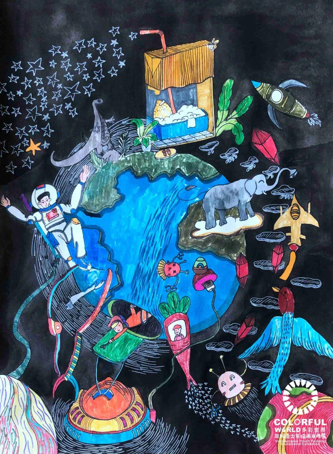 多彩世界|2022国际青少年绘画邀请展获奖作品之十二
