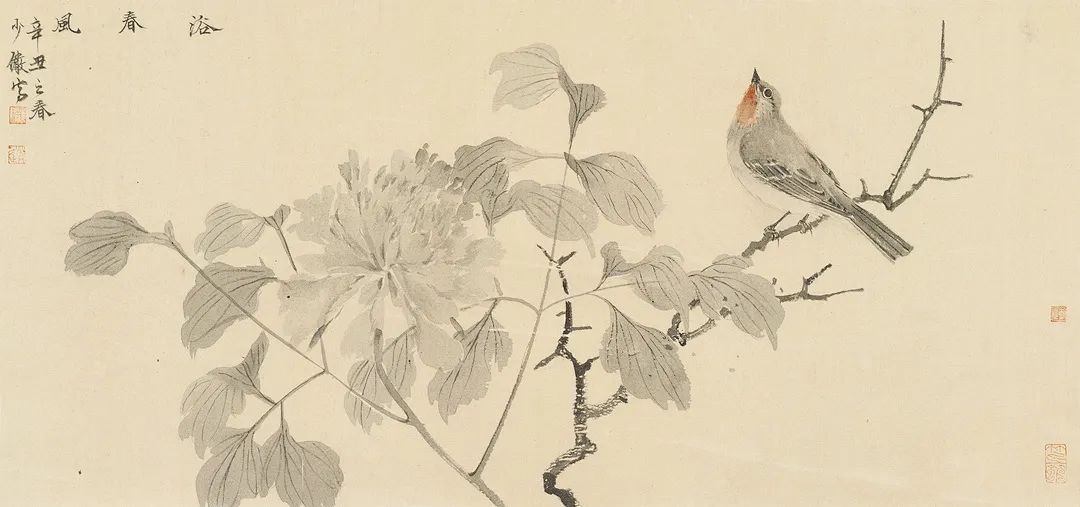 赵少俨—水墨花鸟之作品欣赏