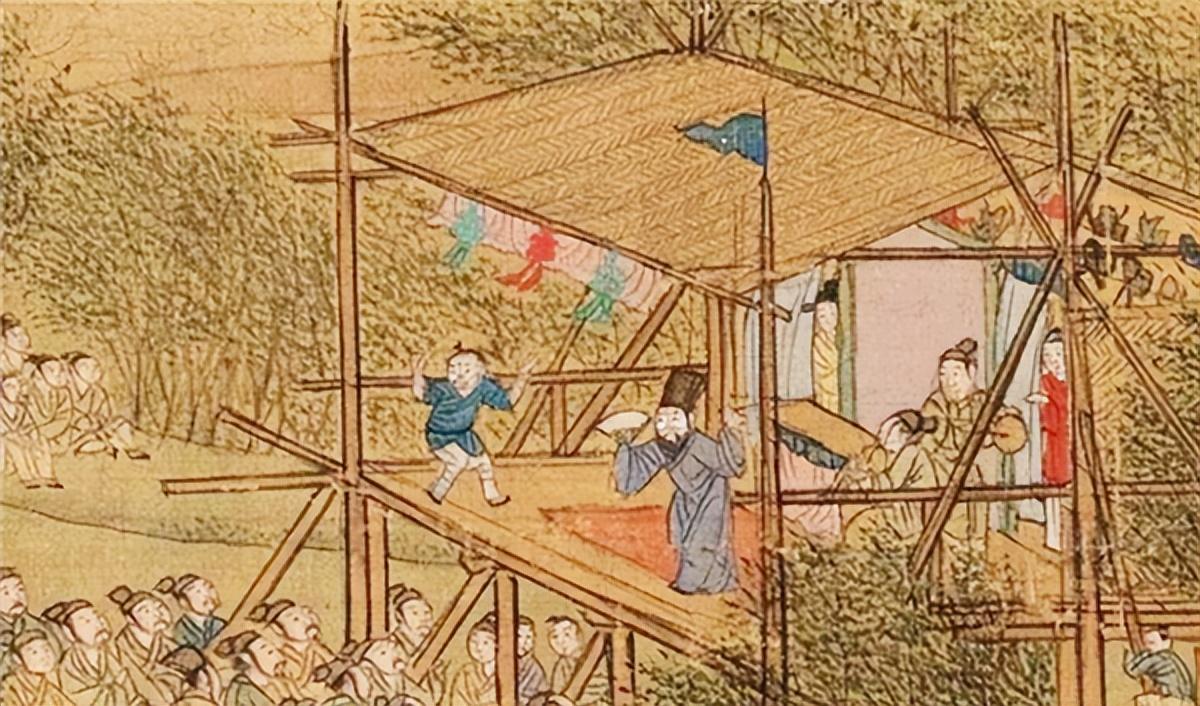 将清明上河图放大100倍,发现一尴尬细节,树下睡觉小伙在做什么