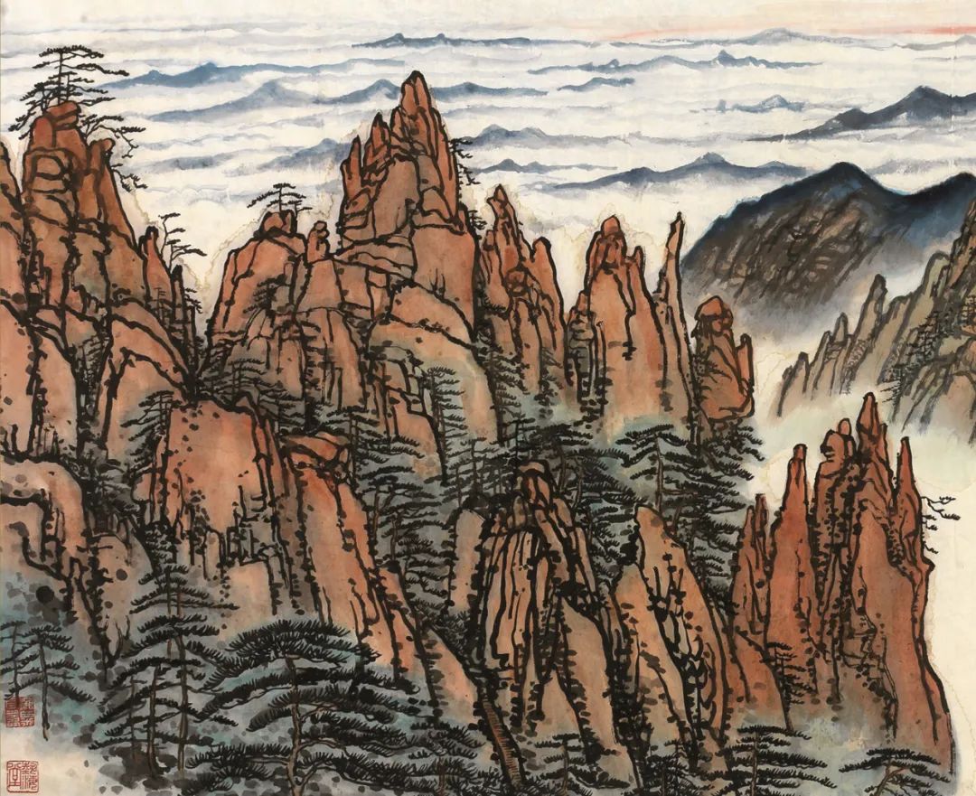 盛世东方八周年庆典拍|刘海粟山水巨制《黄山云海观乎奇绝》赏析