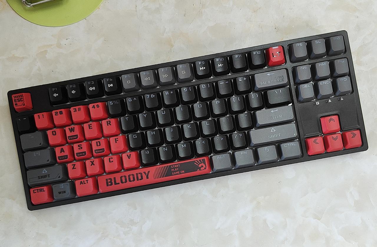 三变速档位设计,双飞燕血手幽灵t87机械键盘