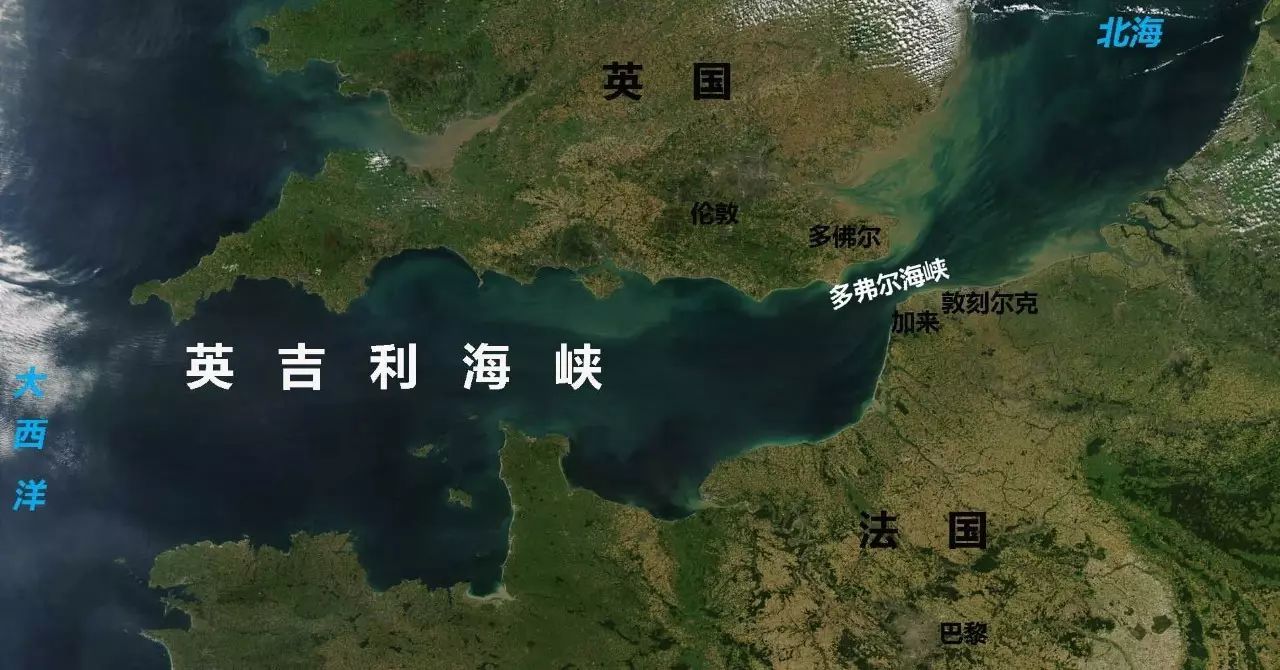 英吉利海峡地图高清图片