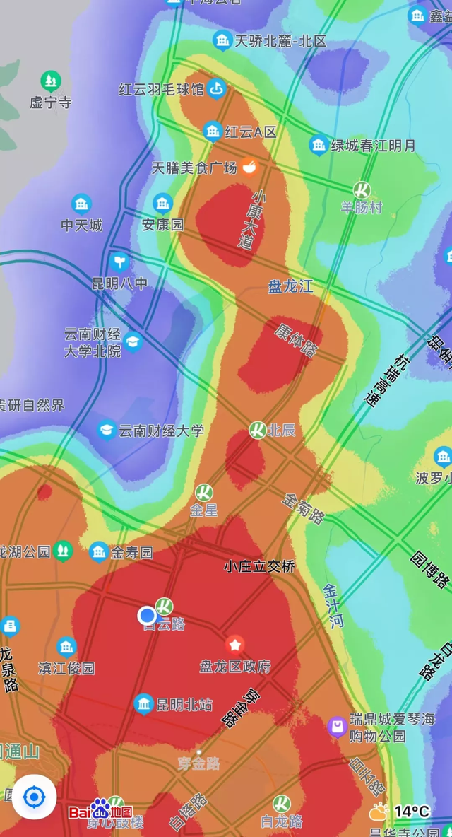 大数据昆明五区最红热力图曝光暗藏房价逻辑