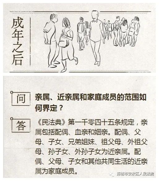 【每日学"典"】亲属,近亲属和家庭成员的范围如何界定?