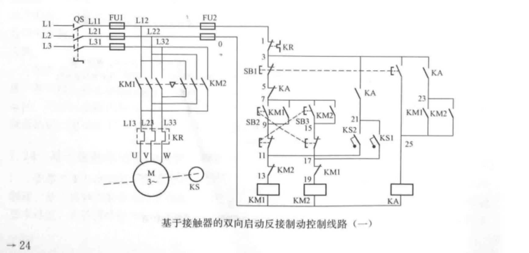 电机制动电路图基于电磁抱闸制动器的通电制动控制线路基于电磁抱闸