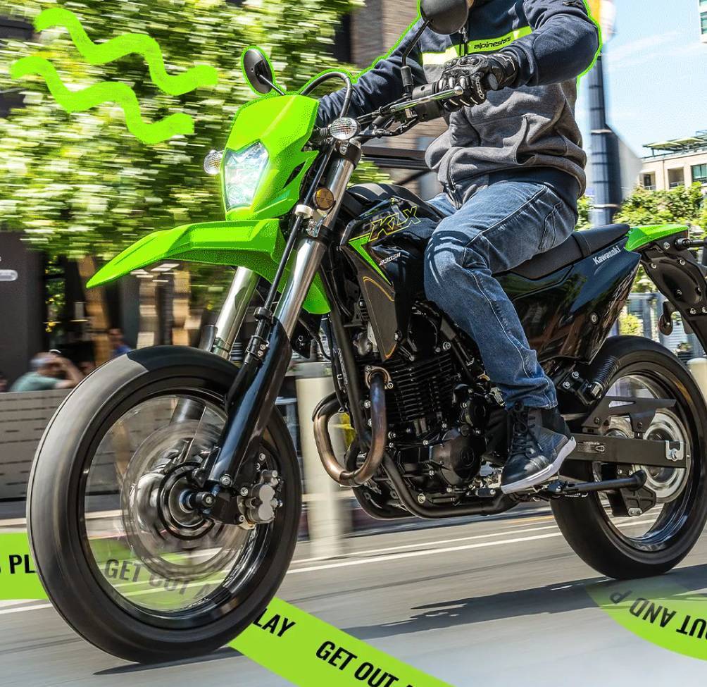 川崎klx230sm入门滑胎车上市,售价39900元