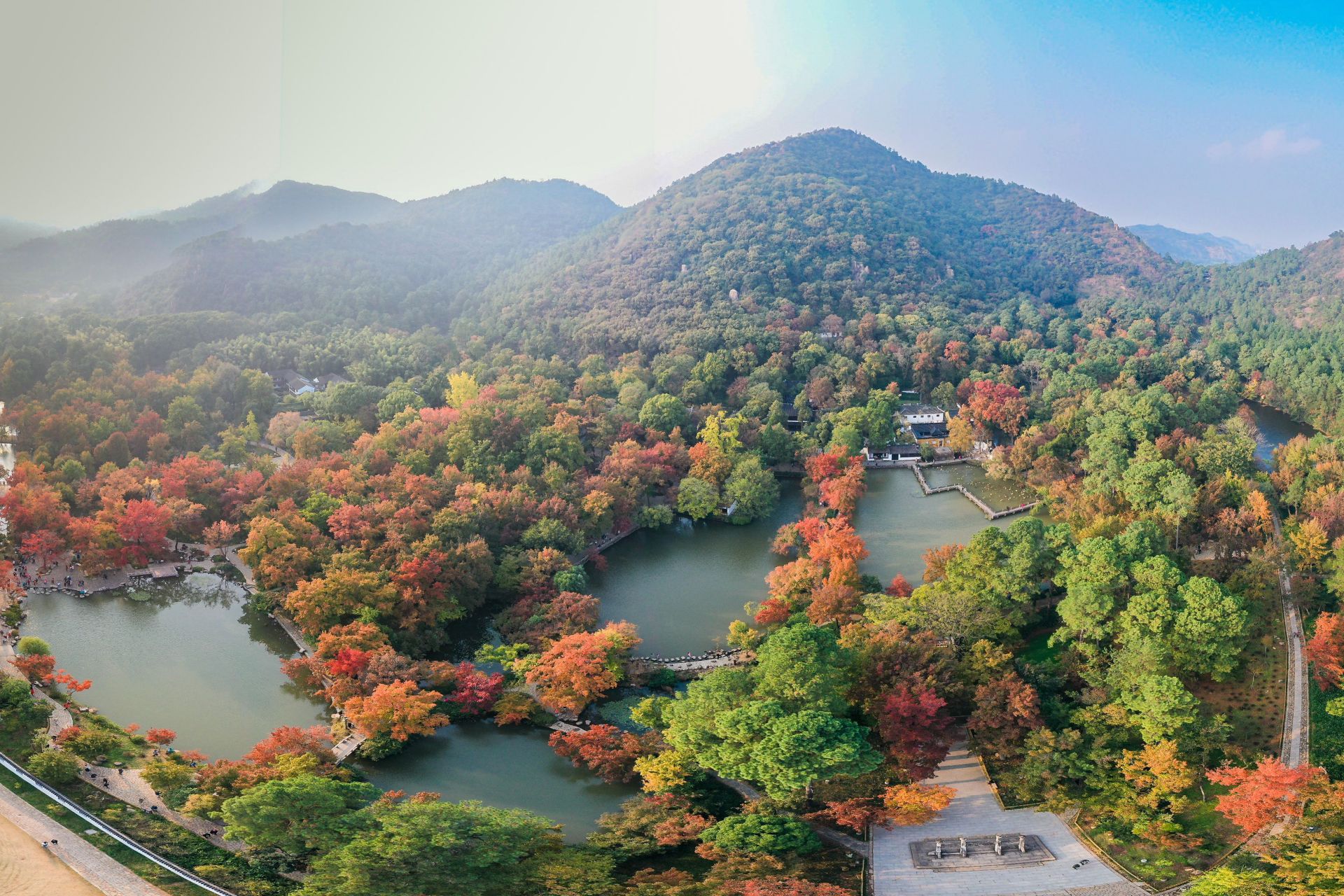 天平山景色图片