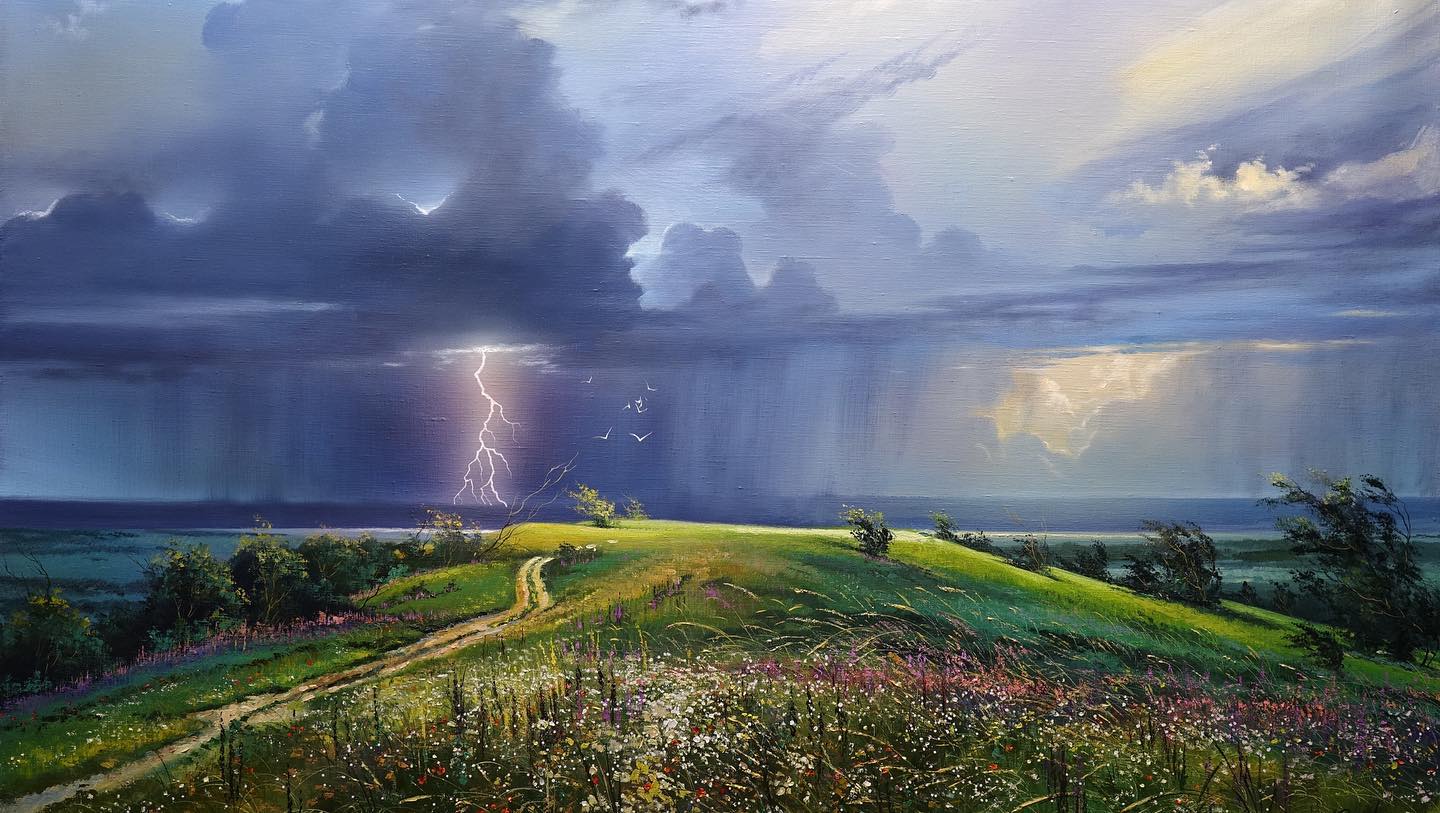 精美!"光影大师"维克多的丙烯风景画作品,值得欣赏!转需