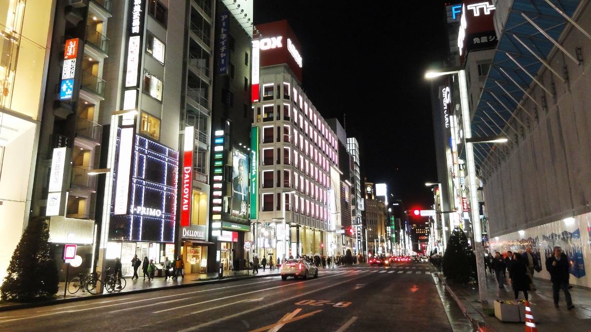 世界三大繁華中心之一,日本東京銀座cbd