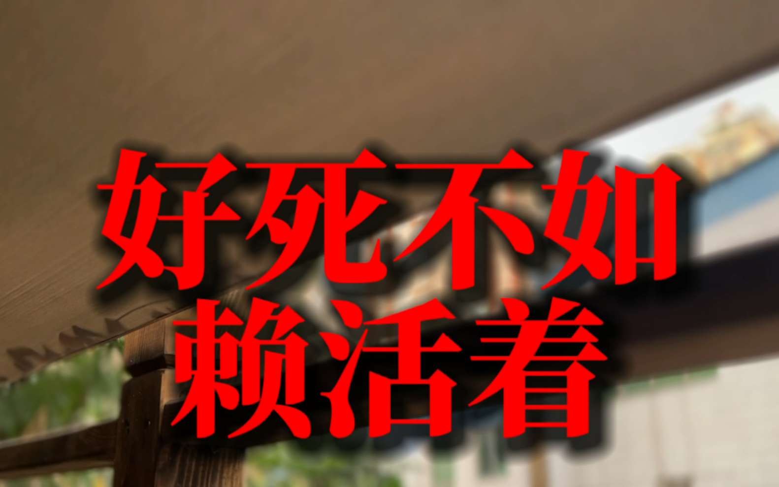 其实,世界充满了凶险