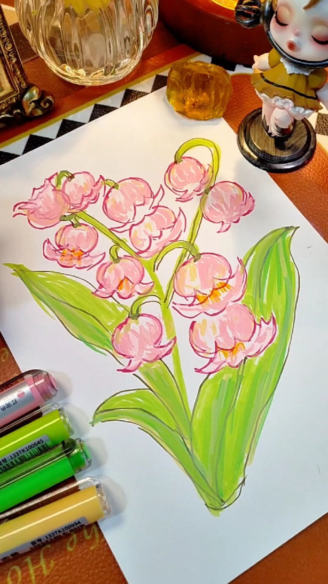 治愈系手绘花卉速画