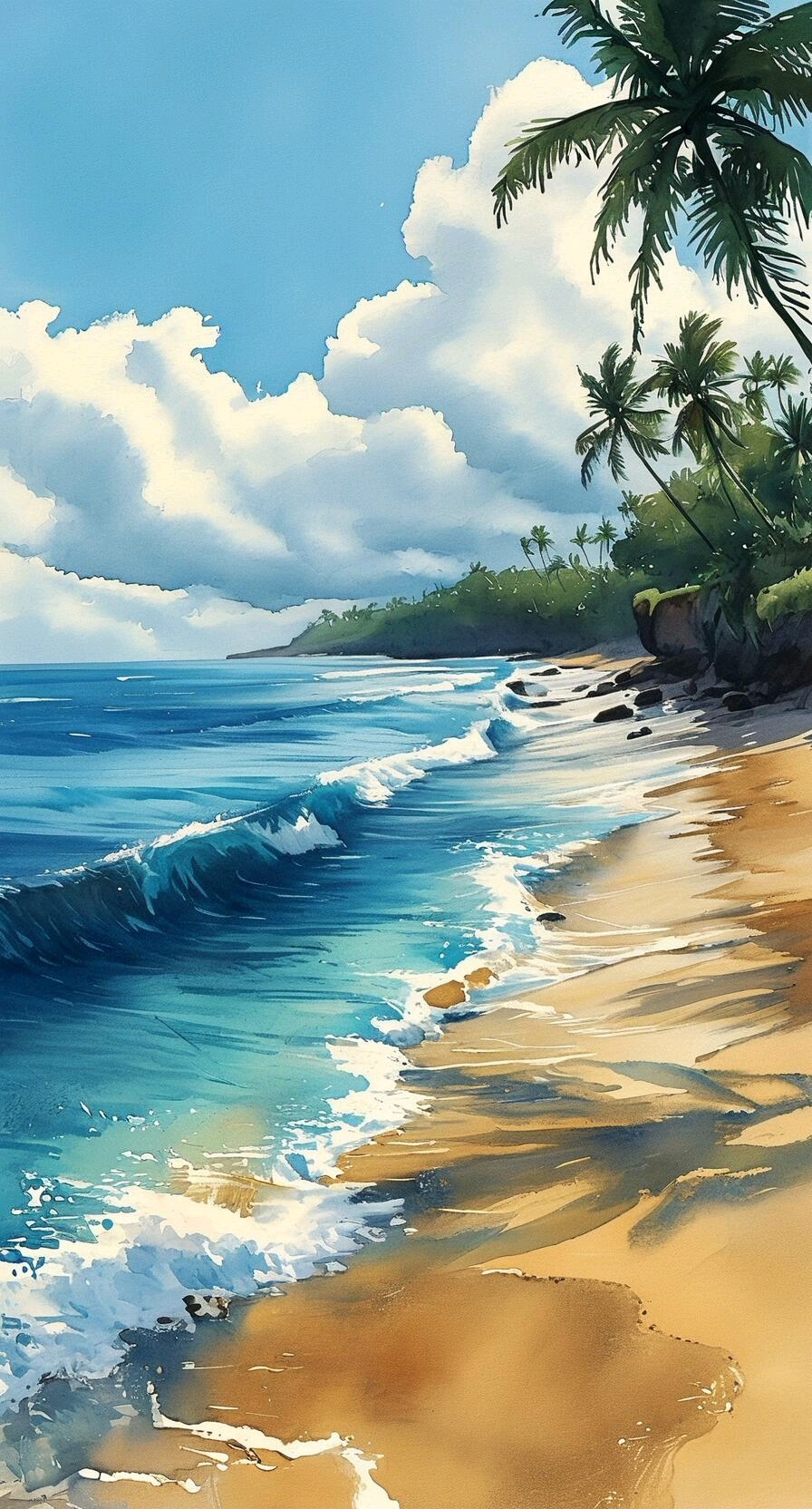 印度尼西亚巴厘岛:典型的热带海岛,有美丽的海滩,火山