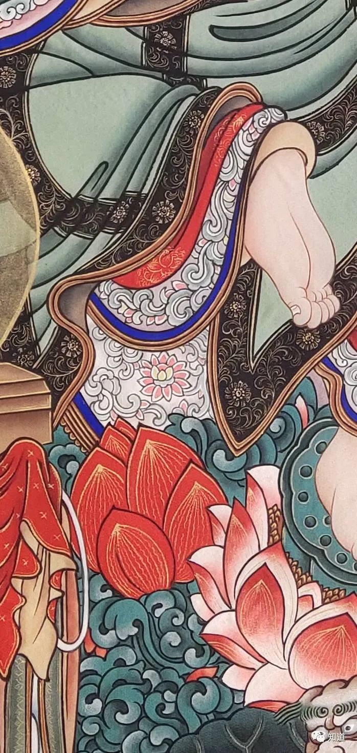 知道书画丨郑小语佛画 《地藏菩萨》