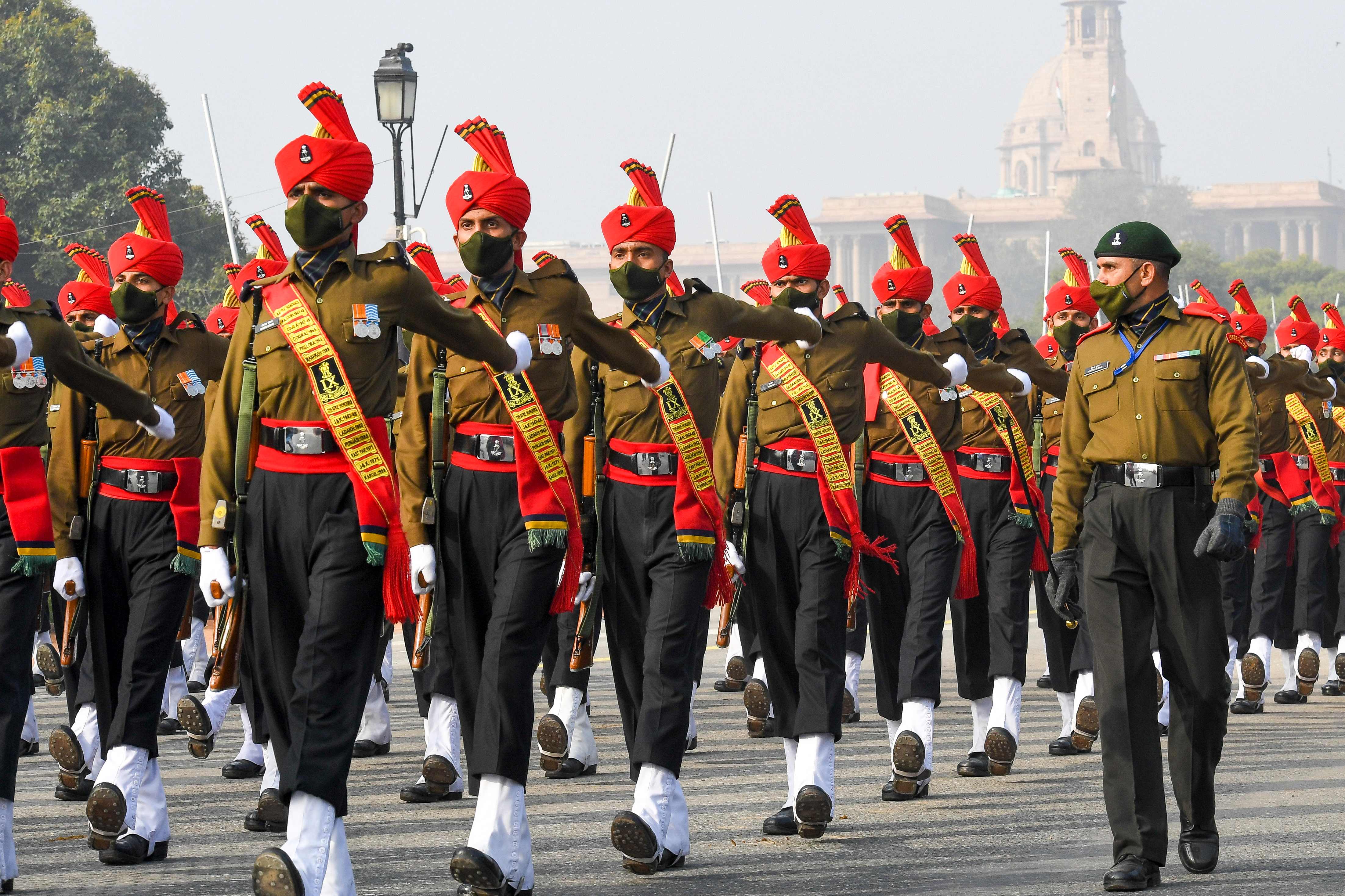 印度举行共和国日阅兵彩排
