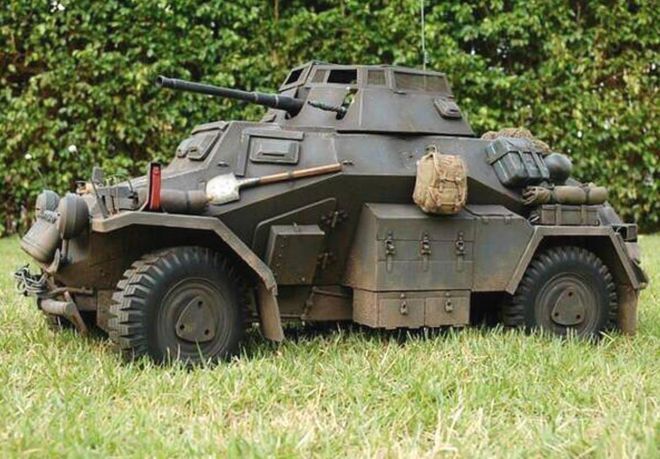 二战德国轻型轮式装甲车开山之作:sdkfz 221轮式装甲车