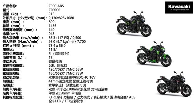 川崎z900官方报价图片