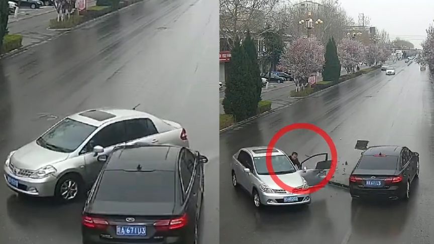 悲剧!男子驾车未系安全带,车祸瞬间人被甩出身亡